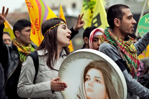 Kurdish youth commemorated the 1977 May Day massacre last month during a march to Taksim Square in Istanbul. (New York Times 11/6/2011)